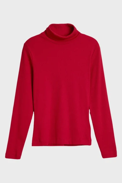 Жіночий червоний гольф SLIM RIB Gant S 4200764 - Фото 5 Жіночий червоний гольф SLIM RIB Gant S 4200764 - зображення 5