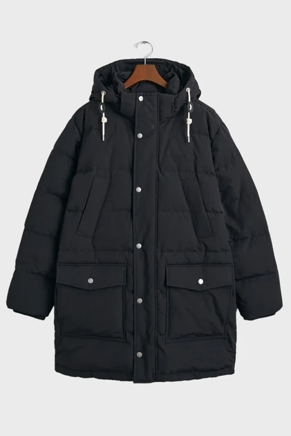 Чоловіча чорна пухова парку HEAVY DOWN MID LENGTH JACKET Gant XL 7006464 - зображення 9