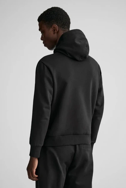 Чоловіче чорне худі TONAL ARCHIVE SHIELD Gant S 2037020 - изображение 3