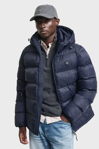 Чоловіча темно-синя куртка ACTIVE CLOUD JACKET Gant S 7006452 - Фото 1 Чоловіча темно-синя куртка ACTIVE CLOUD JACKET Gant S 7006452 - изображение 1