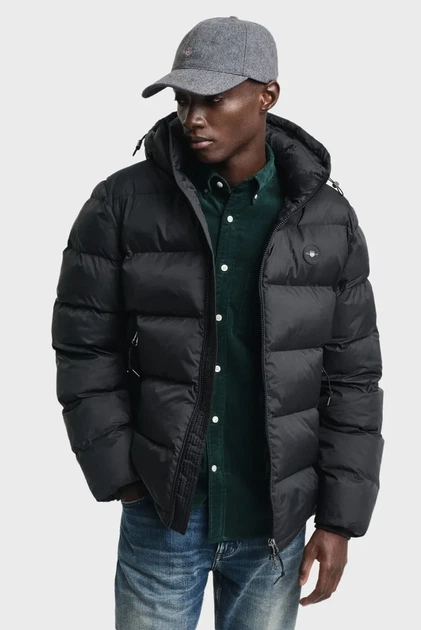 Чоловіча чорна куртка ACTIVE CLOUD JACKET Gant S 7006452 - Фото 1 Чоловіча чорна куртка ACTIVE CLOUD JACKET Gant S 7006452 - изображение 1