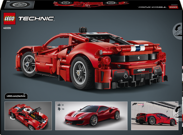 Конструктор LEGO Technic Автомобіль Ferrari 488 PISTA 882 деталі (42235) - зображення 9