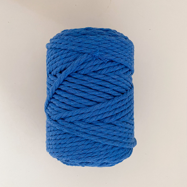 Шнур кручений для макраме YarnArt macrame rope 5мм небесний 500г (№786) - изображение 3