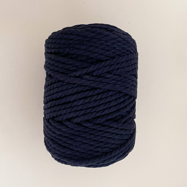 Шнур кручений для макраме YarnArt macrame rope 5мм темно-синій 500г (№784) - Фото 5 Шнур кручений для макраме YarnArt macrame rope 5мм темно-синій 500г (№784) - изображение 5