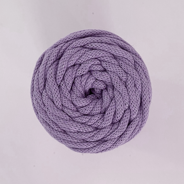 Шнур плетений YarnArt macrame cord фіалка 3 мм для макраме (№765) - изображение 4