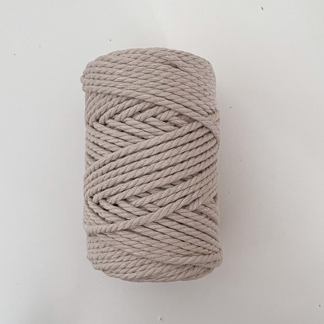 Шнур кручений YarnArt macrame rope 3мм бежевий 250г (№753) - изображение 4