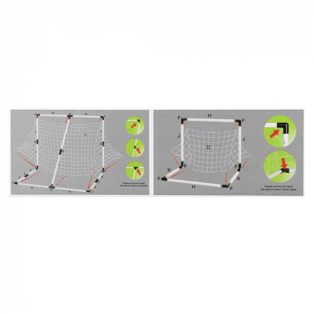 Bramka piłkarska Mega Creative 2 w 1 z akcesoriami 143 cm (577820) (5907414606673) - obraz 4
