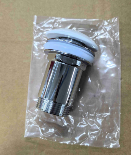 Донный клапан для раковины Koer PW-07-11 1 1/4'' с переливом автоматический СLICK-СLACK (Белая крышка) (KR5784) - Фото 13 Донный клапан для раковины Koer PW-07-11 1 1/4'' с переливом автоматический СLICK-СLACK (Белая крышка) (KR5784) - изображение 13