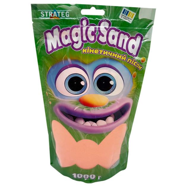 Кінетичний пісок Magic Sand помаранчевий 1 кг - Фото 1 Кінетичний пісок Magic Sand помаранчевий 1 кг - изображение 1
