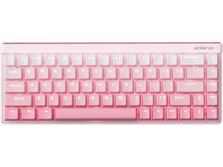 Ігрова магнітна клавіатура MCHOSE ACE 68 Air / Дротове підключення / Kailh Magnetic God Switch / Pink - зображення 2