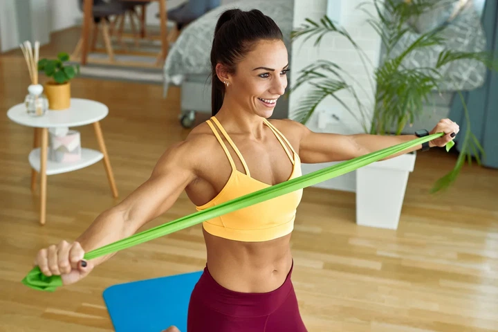 Лента-эспандер U-POWEX латекс 180 см 9.1 кг зеленая - изображение 5
