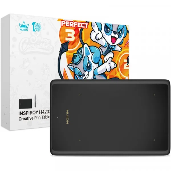 Графический планшет Huion Inspiroy H420X для рисования USB-C - Фото 6 Графический планшет Huion Inspiroy H420X для рисования USB-C - изображение 6