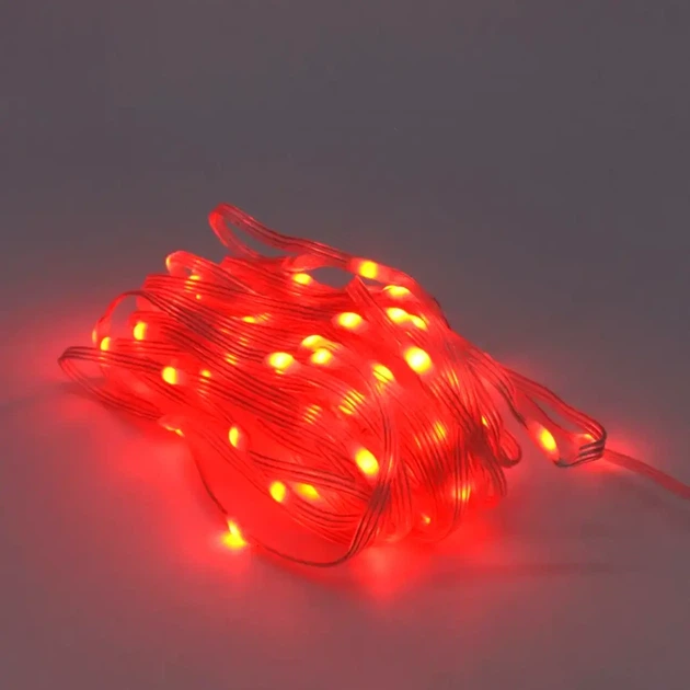 Умная RGB гирлянда 3м с Bluetooth и USB питанием для новогодней елки с пультом дистанционного управления - Фото 8 Умная RGB гирлянда 3м с Bluetooth и USB питанием для новогодней елки с пультом дистанционного управления - изображение 8