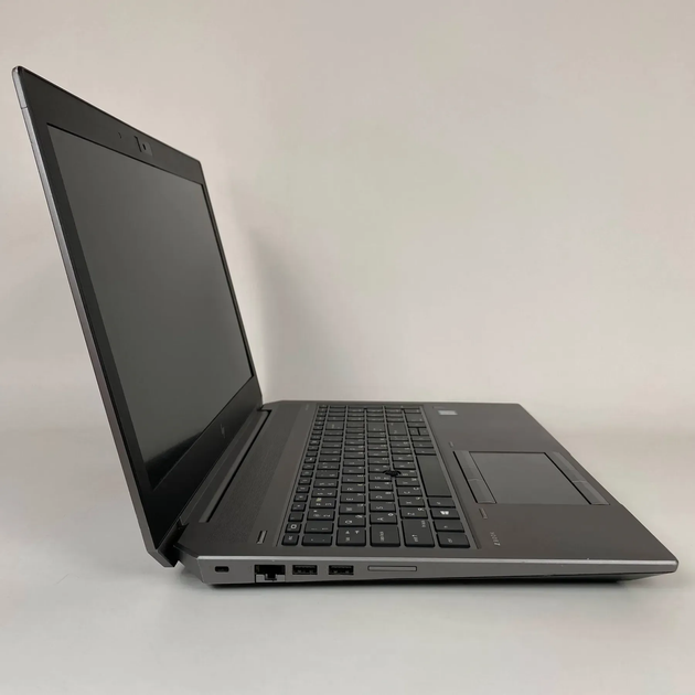 Мобильная рабочая станция Б-класс HP zBook 15 G6 / 15.6" (1920x1080) IPS / Intel Core i7-9850H (6 (12) ядер по 2.6 - 4.6 GHz) / 16 GB DDR4 / 256 GB SSD / nVidia Quadro T1000, 4 GB GDDR5, 128-bit / Fingerprint / WebCam / HDMI б/у + Подарок Мышь / USB - Фото 3 Мобильная рабочая станция Б-класс HP zBook 15 G6 / 15.6" (1920x1080) IPS / Intel Core i7-9850H (6 (12) ядер по 2.6 - 4.6 GHz) / 16 GB DDR4 / 256 GB SSD / nVidia Quadro T1000, 4 GB GDDR5, 128-bit / Fingerprint / WebCam / HDMI б/у + Подарок Мышь / USB - изображение 3