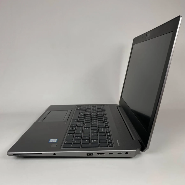 Мобильная рабочая станция Б-класс HP zBook 15 G6 / 15.6" (1920x1080) IPS / Intel Core i7-9850H (6 (12) ядер по 2.6 - 4.6 GHz) / 16 GB DDR4 / 256 GB SSD / nVidia Quadro T1000, 4 GB GDDR5, 128-bit / Fingerprint / WebCam / HDMI б/у + Подарок Мышь / USB - Фото 4 Мобильная рабочая станция Б-класс HP zBook 15 G6 / 15.6" (1920x1080) IPS / Intel Core i7-9850H (6 (12) ядер по 2.6 - 4.6 GHz) / 16 GB DDR4 / 256 GB SSD / nVidia Quadro T1000, 4 GB GDDR5, 128-bit / Fingerprint / WebCam / HDMI б/у + Подарок Мышь / USB - изображение 4