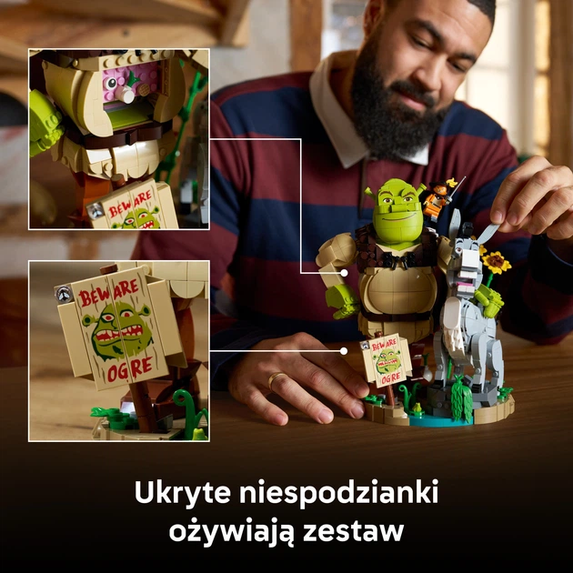 Zestaw klocków LEGO Shrek, Osioł i Kot w butach 1403 elementy (72423) - obraz 7