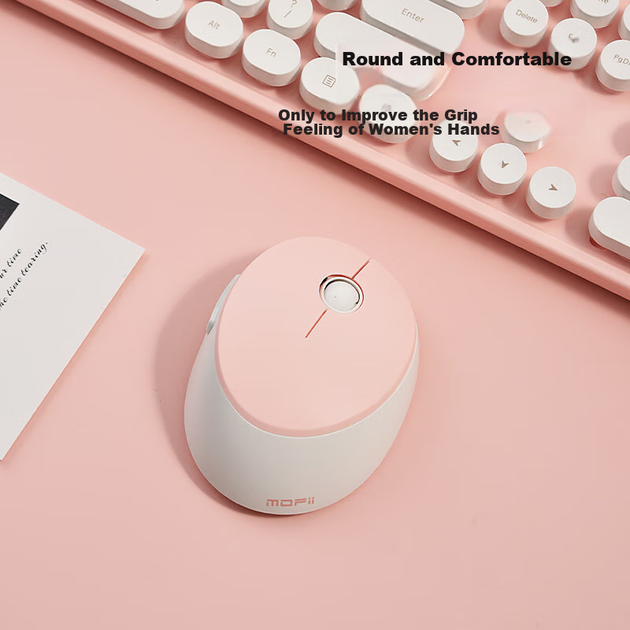 Комплект бездротовий Mofii Sweet Wireless White/Pink - Фото 6 Комплект бездротовий Mofii Sweet Wireless White/Pink - зображення 6