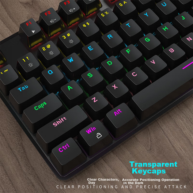Комплект проводной MageGee MK-STORM Mechanical Storm USB Black - изображение 8