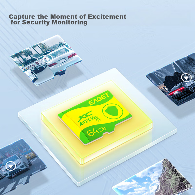 Карта пам'яті EAGET microSDXC 64GB Class 10 (T1) - Фото 5 Карта пам'яті EAGET microSDXC 64GB Class 10 (T1) - зображення 5
