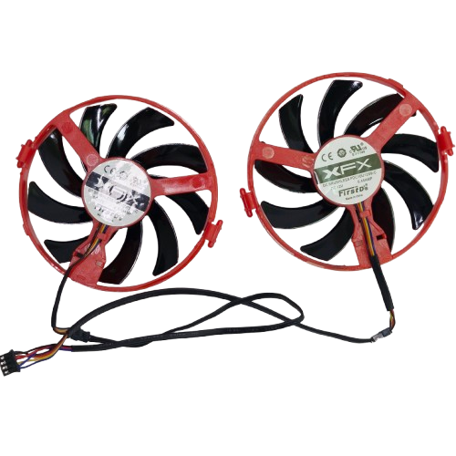 Вентилятор (кулер) First D 53868 для відеокарти XFX RX 460 комплект 2шт (FDC10U12S9-C) - Фото 2 Вентилятор (кулер) First D 53868 для відеокарти XFX RX 460 комплект 2шт (FDC10U12S9-C) - изображение 2