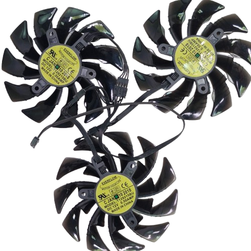 Вентилятор (кулер) Everflow 3178 для відеокарти Gigabyte Aorus Extreme GTX 1080 / 1080 Ti комплект 3шт - изображение 2