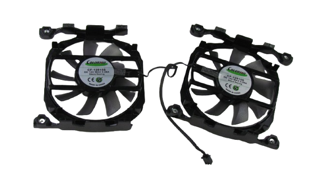 Вентилятор (кулер) Colorful 32225 для відеокарти Inno3D Twin X2 GTX 1070 / 1070 Ti комплект 2шт (CF-12815S) - изображение 2