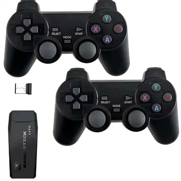 Игровая приставка 64 ГБ беспроводная с двумя джойстиками для телевизора Game Stick Lite M8 - изображение 7