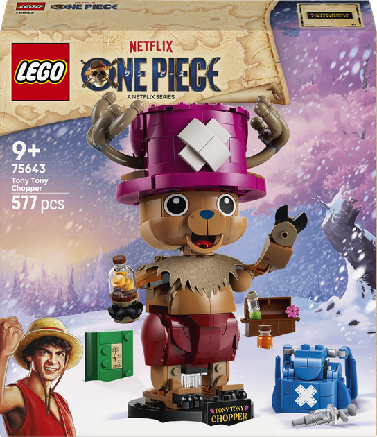 Конструктор LEGO One Piece Тоні Тоні Чоппер 577 деталей (75643) - Фото 1 Конструктор LEGO One Piece Тоні Тоні Чоппер 577 деталей (75643) - зображення 1