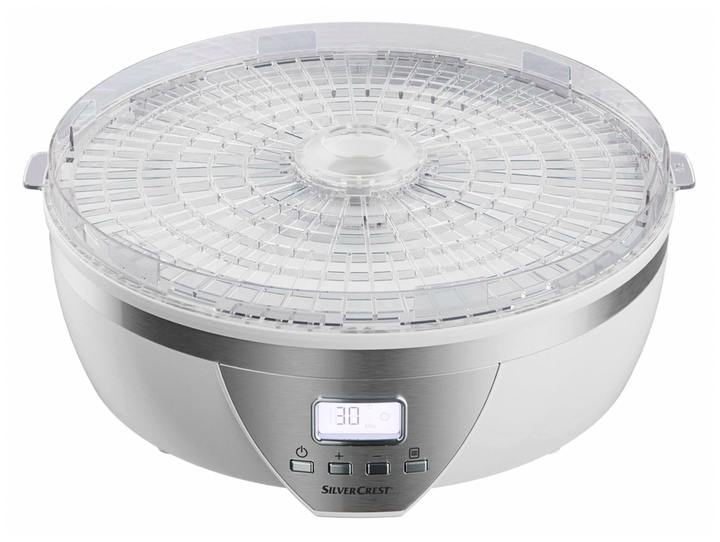 Сушилка для овощей и фруктов Silver Crest 350 Вт 5 контейнеров белая для сушки мяса и рыбы - изображение 5