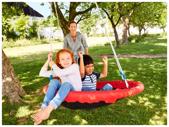 Качель гнездо PLAYTIVE 150 кг 113 см для детей и взрослых с регулируемыми ручками и складной конструкцией - изображение 2