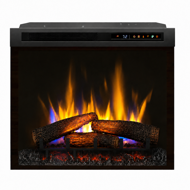 Электрокамин с обогревом Dimplex Symphony XHD 28 с "живым" пламенем, эффектом тлеющих дров, скоростью языков пламени (695x597x191) (XHD28L) - изображение 4