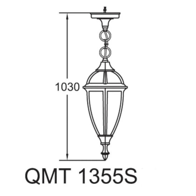 Світильник вуличний підвісний Lusterlicht QMT 1355S California I антич/бронза Е27 - Фото 2 Світильник вуличний підвісний Lusterlicht QMT 1355S California I антич/бронза Е27 - изображение 2
