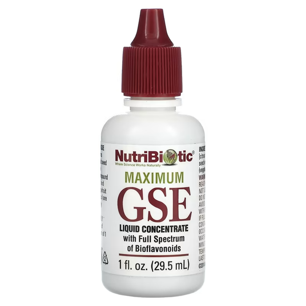 Рідкий концентрат екстракту насіння грейпфрута NutriBiotic (GSE liquid concentrate) 29.5 мл NBC00995 - Фото 1 Рідкий концентрат екстракту насіння грейпфрута NutriBiotic (GSE liquid concentrate) 29.5 мл NBC00995 - зображення 1