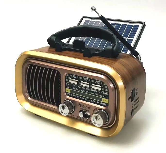 Портативный радиоприемник Golon с FM AM SW MP3 USB microSD и солнечной батареей для дома и туризма - изображение 2