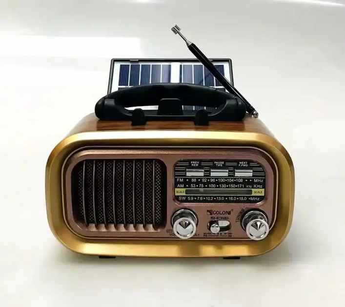 Портативный радиоприемник Golon с FM AM SW MP3 USB microSD и солнечной батареей для дома и туризма - изображение 3