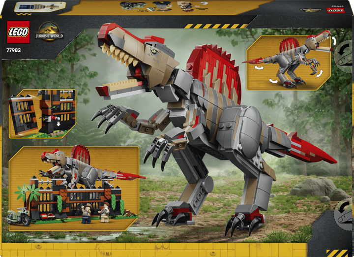 Конструктор LEGO Jurassic World Втеча спинозавра 820 деталей (77982) - Фото 9 Конструктор LEGO Jurassic World Втеча спинозавра 820 деталей (77982) - зображення 9
