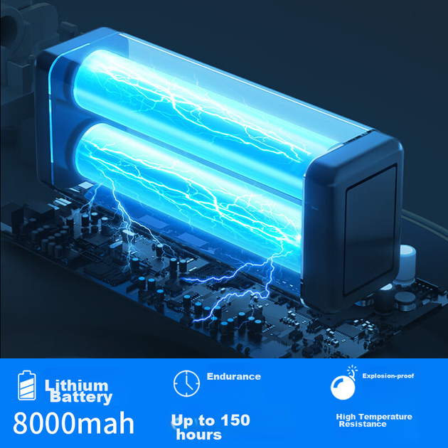 Насос JINGYE YE-1000S кислородный аквариумный перезаряжаемый, 1.5Вт - изображение 9