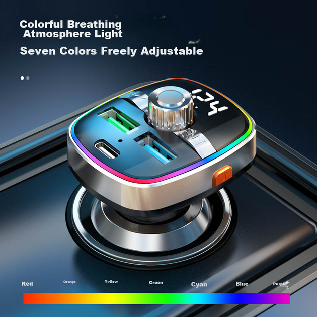 Автомобильный Bluetooth-ресивер Newmine, USB-флеш-накопитель для воспроизведения музыки, автомобильный MP3-плеер, автомобильное зарядное устройство, прикуриватель, двухпортовый PD-плеер - Фото 2 Автомобильный Bluetooth-ресивер Newmine, USB-флеш-накопитель для воспроизведения музыки, автомобильный MP3-плеер, автомобильное зарядное устройство, прикуриватель, двухпортовый PD-плеер - изображение 2
