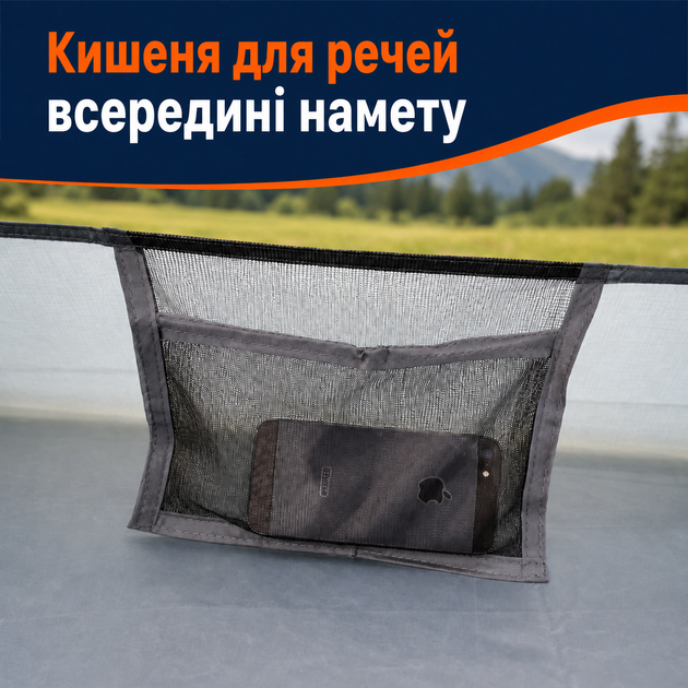 Туристичний Намет двомісний Desert Fox зелений водонепроникний 3000/4000 мм - зображення 3