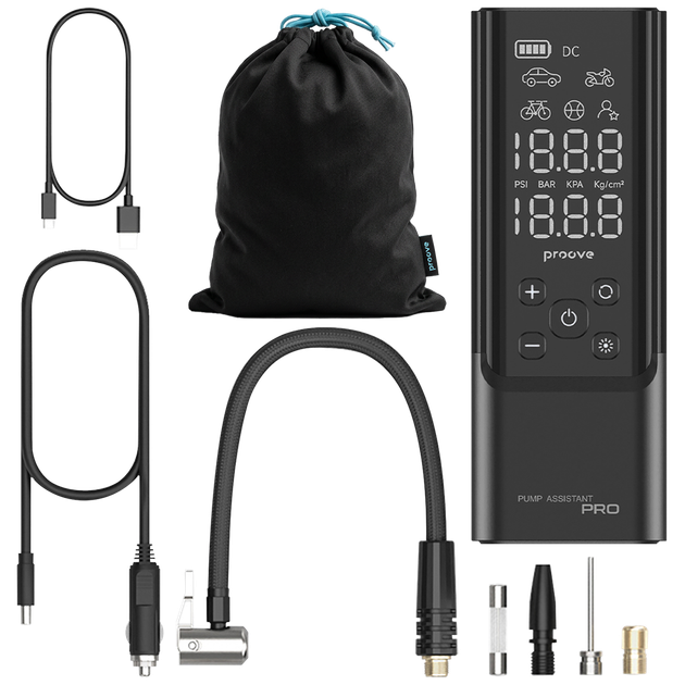 Автомобильный портативный насос Proove Pump Assistant Pro, чорний (PPAP80010901) - Фото 2 Автомобильный портативный насос Proove Pump Assistant Pro, чорний (PPAP80010901) - изображение 2
