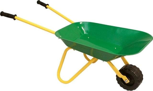 Metalowa taczka WoodyLand dla dzieci Zielona 91455 (8591864914555) - obraz 2