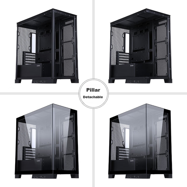 Корпус SAMA New Mirror World Matx Seaside Black - изображение 8