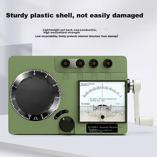 Тестер сопротивления заземления People's Ground Resistance Tester, детектор напряжения заземления для защиты от молнии, тестер сопротивления заземления на вибростенде RE ZC29B-2 - изображение 5