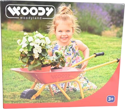 Metalowa taczka WoodyLand dla dzieci Czerwona 91456 (8591864914562) - Zdjęcie 1 Metalowa taczka WoodyLand dla dzieci Czerwona 91456 (8591864914562) - obraz 1