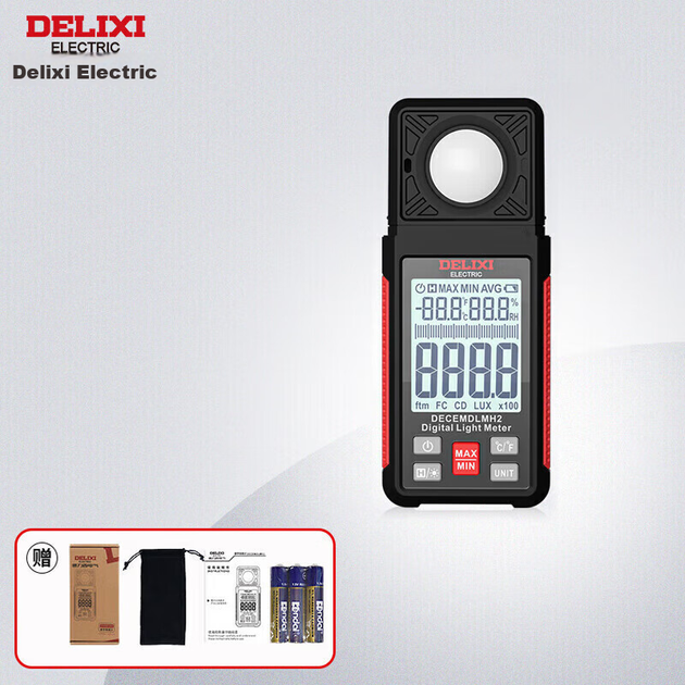 Измеритель освещенности DELIXI ELECTRIC, измеритель интенсивности света, высокоточный цифровой измеритель яркости, люксметр, измеритель освещенности. - изображение 12