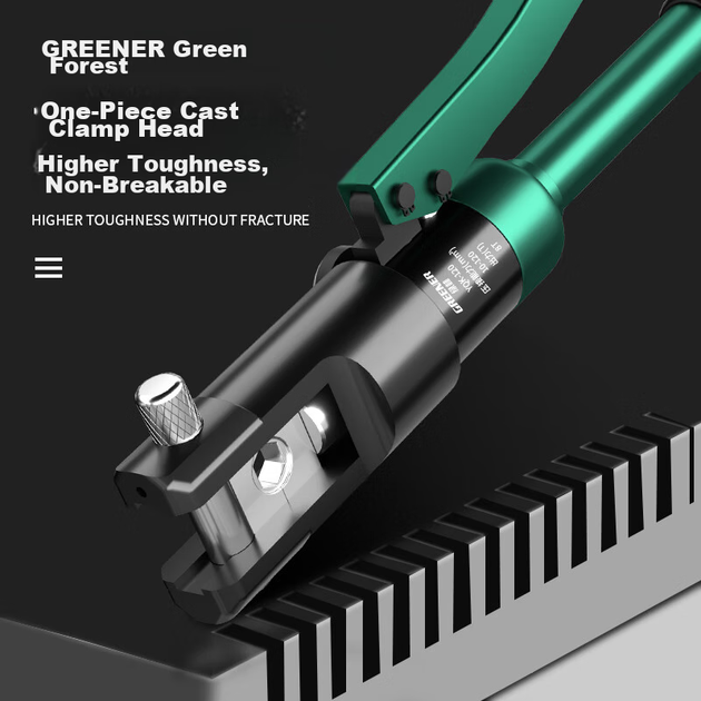 Гидравлические обжимные плоскогубцы для дома GREENER, ручные обжимные клещи для кабеля 4-70, клещи для медных проводов, специальные обжимные клещи для проводов электриков, клещи для клемм. - Фото 9 Гидравлические обжимные плоскогубцы для дома GREENER, ручные обжимные клещи для кабеля 4-70, клещи для медных проводов, специальные обжимные клещи для проводов электриков, клещи для клемм. - изображение 9