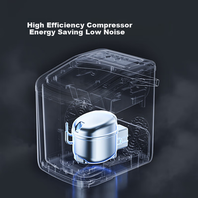 Льдогенератор Bear Ice Maker, портативный мини-льдогенератор для дома, полностью автоматическая очистка, устройство для изготовления кубиков льда, небольшой электронный всплывающий льдогенератор для офиса и общежития ZBJ-C01C5 - изображение 10