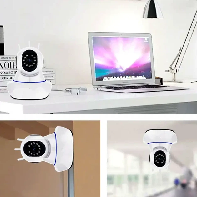 Поворотная IP камера видеонаблюдения HD WIFI с инфракрасной подсветкой для дома Camera Onvif P2P - изображение 3