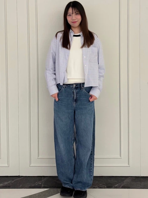 Рубашка женская UNIQLO 491596349 S Голубая (1159862424) - Фото 14 Рубашка женская UNIQLO 491596349 S Голубая (1159862424) - изображение 14