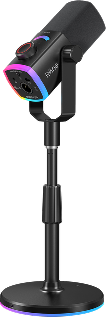 Мікрофон динамічний Fifine AM8PROS XLR/USB Black - Фото 5 Мікрофон динамічний Fifine AM8PROS XLR/USB Black - изображение 5
